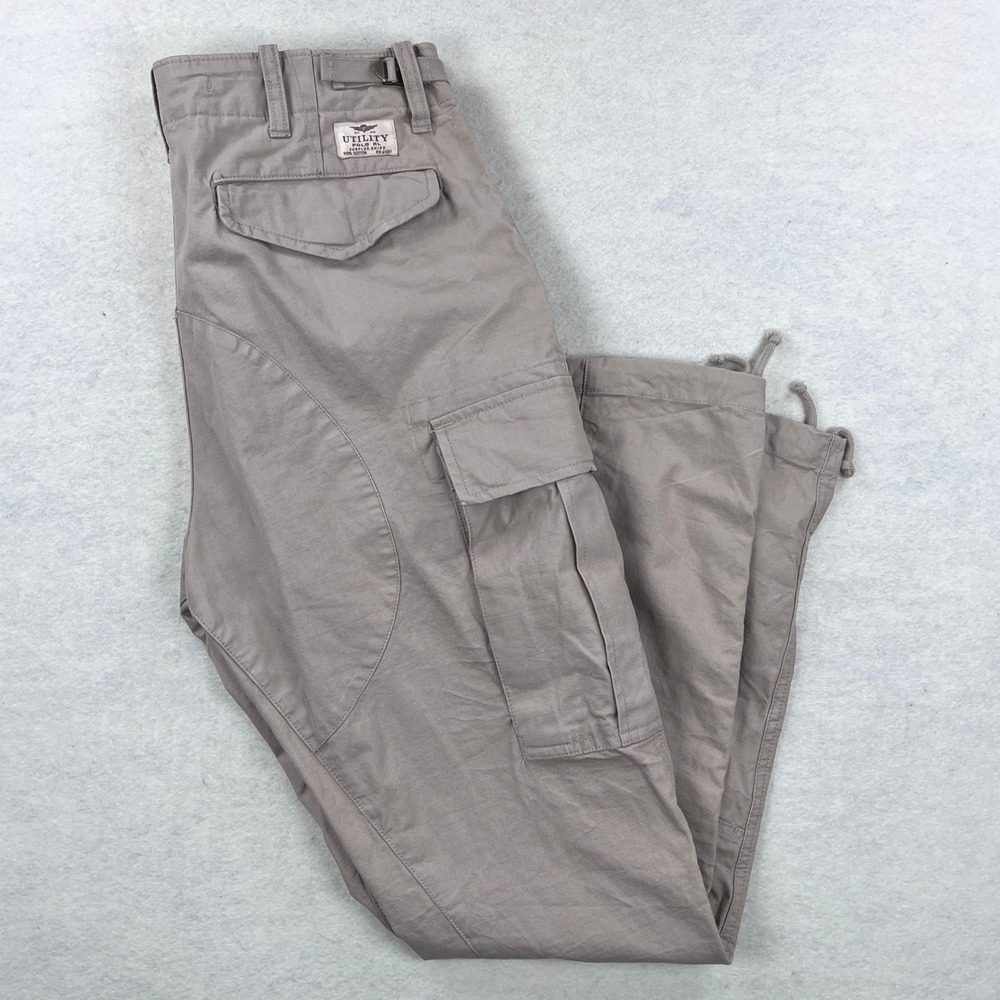 Polo Ralph Lauren Mens Slim Fit Surplus Cargo Pants Khaki Tan Utility 31x30